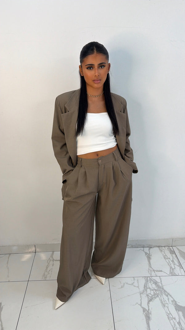Ensemble blazer long [ Taupe ]