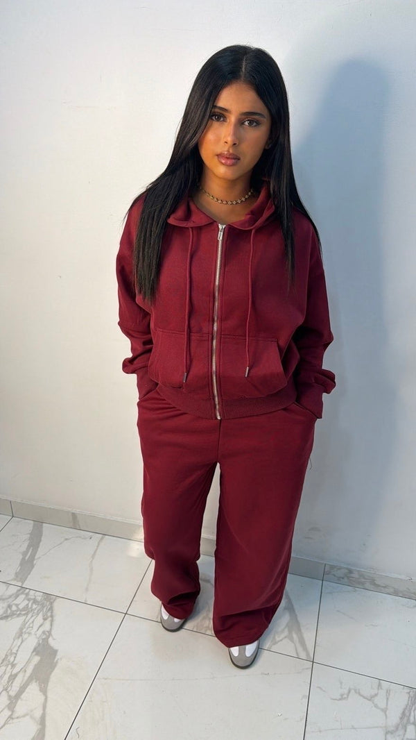 Ensemble jogging Nilya [ Aubergine ]