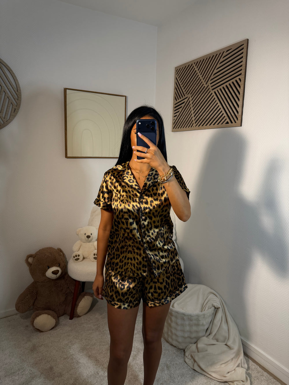 Ensemble short Léopard