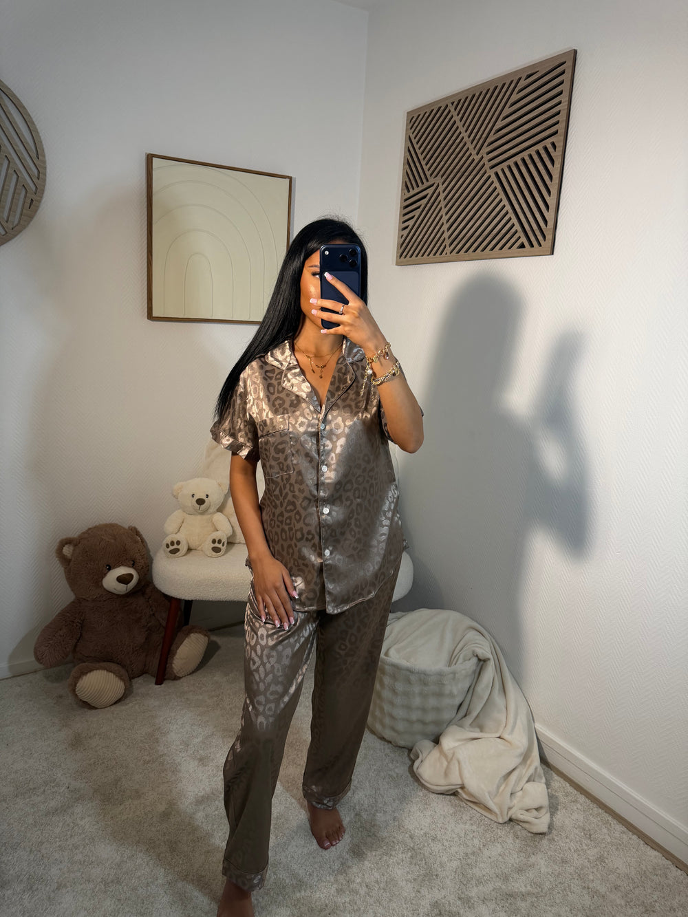 Ensemble léopard [ taupe ]