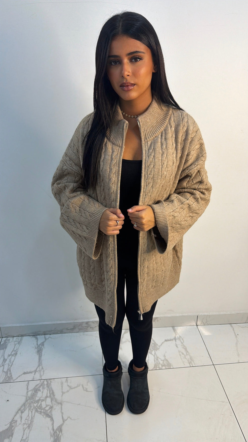 Gilet épais Élya [ Beige ]
