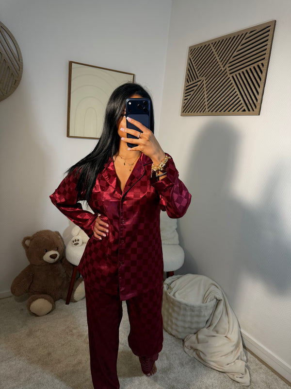 Ensemble carreaux [ rouge ]