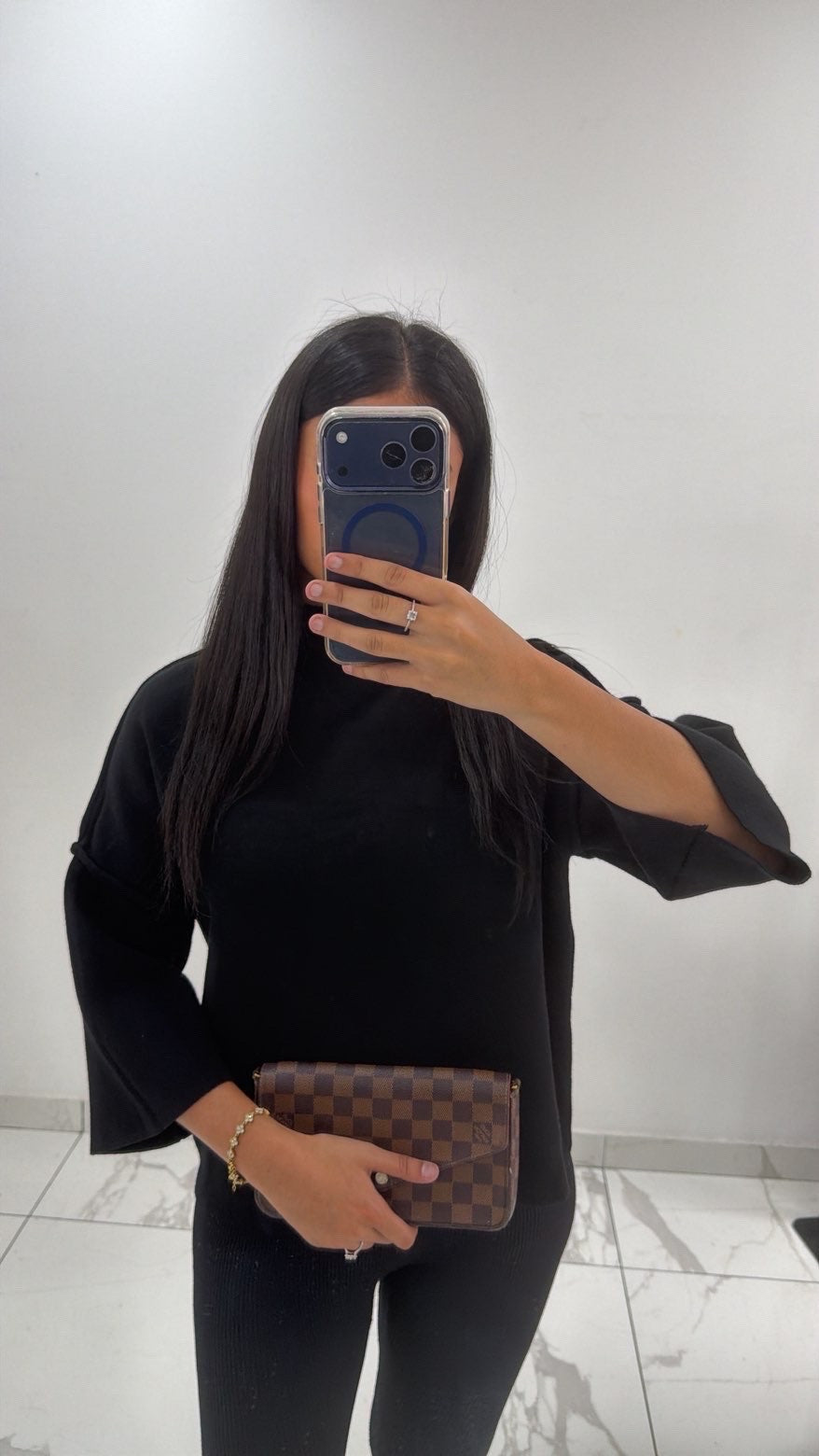 Pull à demi manche inspi z [ Noir ]