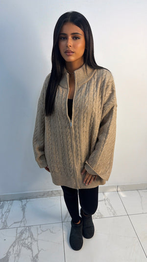 Gilet épais Élya [ Beige ]