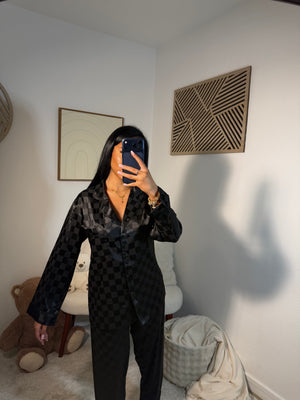 Ensemble carreaux [ noir ]