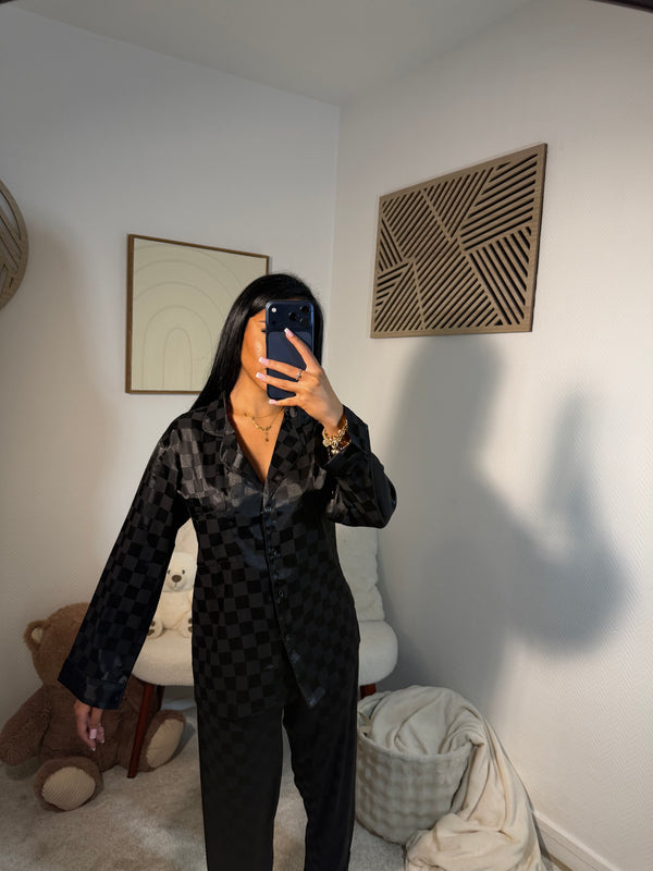 Ensemble carreaux [ noir ]