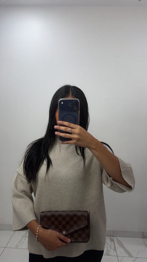 Pull à demi manche inspi z [ Taupe ]
