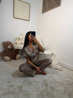 Ensemble léopard [ taupe ]