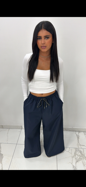 Pantalon parachute [ Bleu ]